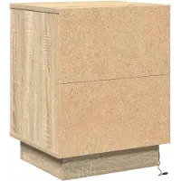 vidaXL Nachtkastje 2 st Sonoma Eik 39 x 34,5 x 50 cm Bewerkt hout