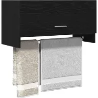 vidaXL Kledingkast Zwart Eiken 70 x 32,5 x 35 cm Bewerkt hout