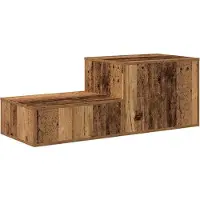 vidaXL Opbergkast 2 st Oudhout 108 x 41 x 40 cm Bewerkt hout