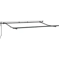 vidaXL Zonnescherm Frame Antraciet 3,5 x 2 m Metaal