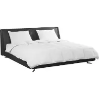 vidaXL Beddengoedset met kussens, 3 stuks, wit, gevuld met donsveren