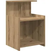 vidaXL Nachtkastje 2 st Artisan Eiken 40 x 35 x 60 cm Bewerkt hout