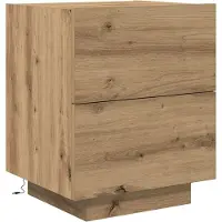 vidaXL Nachtkastje Artisan Eiken 45 x 40 x 55 cm Bewerkt hout