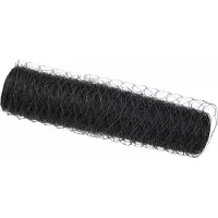 vidaXL Hexagon Hek 0,5 x 50 m PVC Grijs