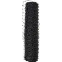 vidaXL Hexagon Hek 0,4 x 100 m PVC Grijs