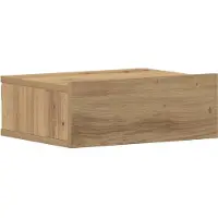 vidaXL Nachtkastje zwevend 40x32x15 cm bewerkt hout artisanaal eiken
