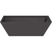 vidaXL Plantenbak Zwart 50 x 50 x 15 cm Koudgewalst staal