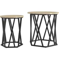 vidaXL Salontafel 2 st Sonoma Eik 50 x 50 x 50 cm