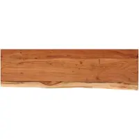 vidaXL Wandschap rechthoekig natuurlijke rand 100x30x3,8 cm acaciahout