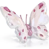 Swarovski beeldje Vlinder Klein 5691959 | roze kristal vlinderfiguur | elegant interieur decoratie of cadeau