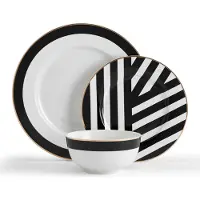 MIKASA Luxe Deco Servies 12 Stukken