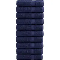 vidaXL Handdoeken SOLUND 10 st 600 g/m² 50x100 cm marineblauw