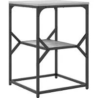 vidaXL Bijzettafel Grijs Sonoma 41 x 40 x 60 cm