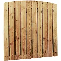 Intergard Schutting tuinscherm toog 19 planks 180x180cm RVS