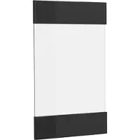 Vicco R-Line Keukenfront – 39.6 x 59 cm meubelfront voor de glazen hangkast Zwart hoogglans