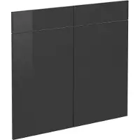 Vicco R-Line Keukenfront – 79.2 x 70.8 cm meubelfront voor de onderkast met lades Antraciet Hoogglans