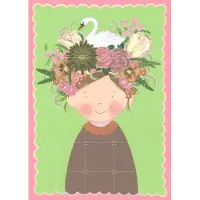IXXI Flora met Fauna, Desirée van Hattem - 100 x 140 cm - Grote wanddecoratie en posters - Fantasierijk, Speels, Illustraties, Kleurrijk, Babykamer