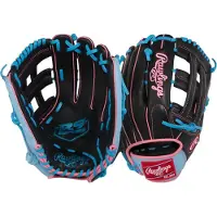 Rawlings - MLB - Honkbalhandschoen - R9 Serie - Buitenveld - Volwassenen - R93029-6BP - 12,75 inch - Zwart/Lichtblauw