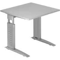 Hjh OFFICE PRO UNDA 8 S - 80 x 80 Grijs/Zilver Tafelhoogte I In hoogte verstelbaar