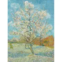IXXI De roze perzikboom (1888), Vincent van Gogh (1853 - 1890) & Van Gogh Museum - 60 x 80 cm - Gratis ophangtool - Grote wanddecoratie en posters -