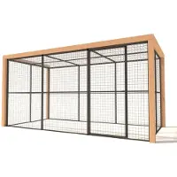 Glorenza Olivia - Kattenren - Aluminium - Antraciet - 380x190x187 cm