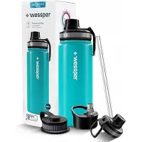 Wessper Steeline Thermosfles 500ml - Zeewater Blauw