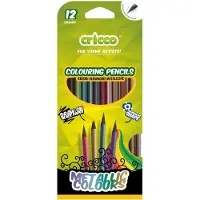 Cricco Metallic Kleurpotloden - 12 Kleuren, Ergonomisch Driehoekig