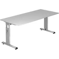 Hjh OFFICE PRO MEGA 19 S - 180 x 80 Grijs/Zilver Tafelhoogte I In hoogte verstelbaar
