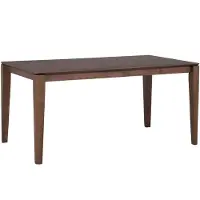 Beliani LOTTIE - Eettafel - Donkere houtkleur - 90 x 160 cm - MDF