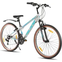 Hiland Rhythm elektrische stadsfiets - 26 inch - 250W motor - 60 km actieradius - 36V 10.4Ah accu - Shimano 7-versnellingen - Unisex - Geel