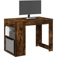Prolenta Maison Exclusive - Bureau met laden en opbergruimte, gerookt eikenhout, 102x62x77,5 cm