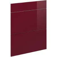 Vicco R-Line Keukenfront – 59.6 x 70.4 cm meubelfront voor de onderkast met lades Rode hoogglans