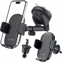 Tech-Protect Universele Autohouder Telefoon - Dashboard, Vent, Ruit - Zwart