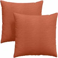 vidaXL Zitkussens 2 pcs Rood Oranje 60 x 60 cm Corduroy stof