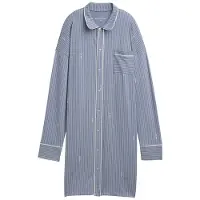 Tom Tailor - Gestreept nachthemd - Maat 36 - blue-medium-vertical stripe