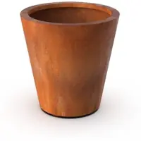 Intergard Bloembak plantenbak rond cortenstaal met bodem 100x100cm