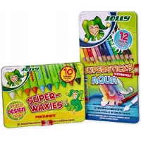 Jolly Krijtjes Set: Wasco en Aqua Kleurpotloden voor Kinderen