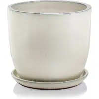 Polnix Grote Keramische Pot Crème 34x41x34 cm - Vorstbestendig