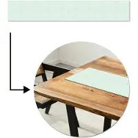 MuchoWow Tafelloper 180x30 cm - Tafelmat vinyl Krokodil - Leer - Lichtgroen - Tafeldecoratie - Tafelversiering - Keuken decoratie - Tafel versiering