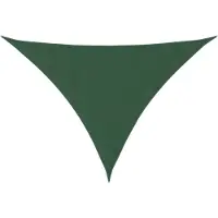 vidaXL Zonnescherm driehoekig 2,5x2,5x3,5 m oxford stof donkergroen