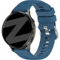 Bandz Siliconen 'Deluxe' bandje geschikt voor Garmin Vivoactive 4s / Vivomove 3s / Venu 4 - 41mm / Venu 3s / Venu 2s / Forerunner 265s / Forerunner 255s - Blauw