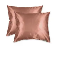 Beauty Pillow - Satijnen Kussenslopen - Voordeelset - Duo Pack - 60x70 cm - Terracotta