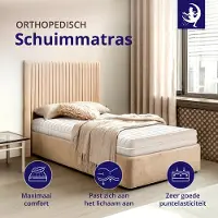 Mister sandman Matras - 90x200 - koudschuim - premium tijk - Ademend & hypoallergeen - 15 cm hoog – Zacht