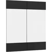 Vicco R-Line Keukenfront – 59.2 x 59 cm meubelfront voor de glazen hangkast Zwart hoogglans