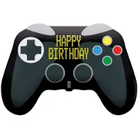 Amscan Folieballon XL Game Controler Happy Birthday, ongevuld