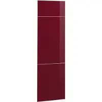 Vicco R-Line Keukenfront – 59.6 x 196 cm meubelfront voor de koelkastombouwkast Rode hoogglans