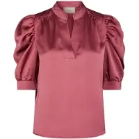 Neo Noir Dames Blouses Roella Heavy Sateen Blouse - Roze - Maat 34
