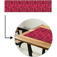 MuchoWow Tafelloper 200x50 cm - Tafelmat vinyl Roze - Slang - Motief - Tafeldecoratie - Tafelversiering - Keuken decoratie - Tafel versiering