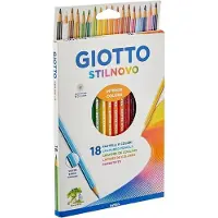 Giotto Stilnovo kleurpotloodset - 18 levendige kleuren