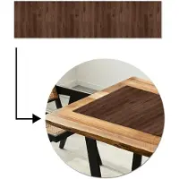 MuchoWow Tafelloper 200x50 cm - Tafelmat vinyl Bruin - Patronen - Hout - Tafeldecoratie - Tafelversiering - Keuken decoratie - Tafel versiering